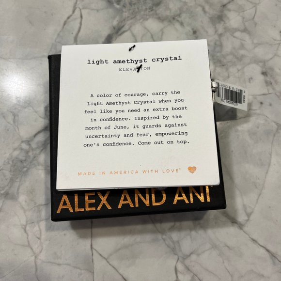 Alex and Ani Amethyst Bracelet - Picture 2 of 3